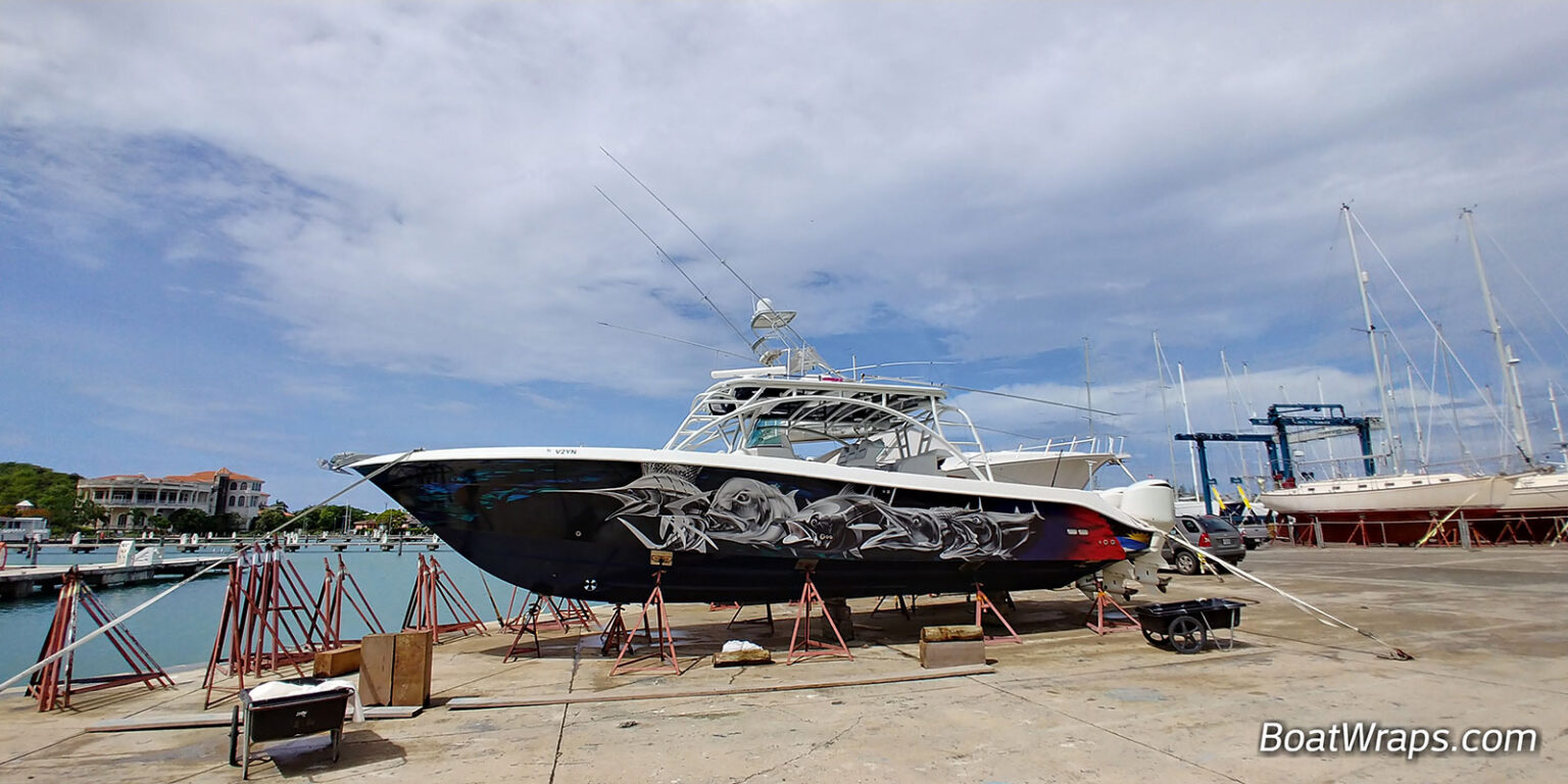 Center Console Boat Wraps Boat Wraps