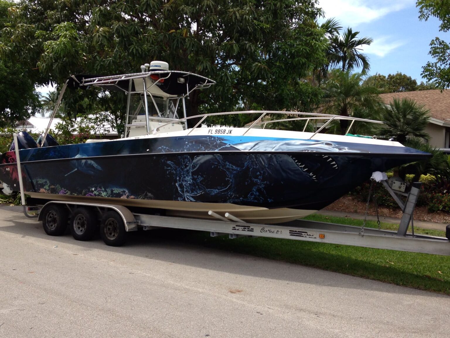 Center Console Boat Wraps Boat Wraps