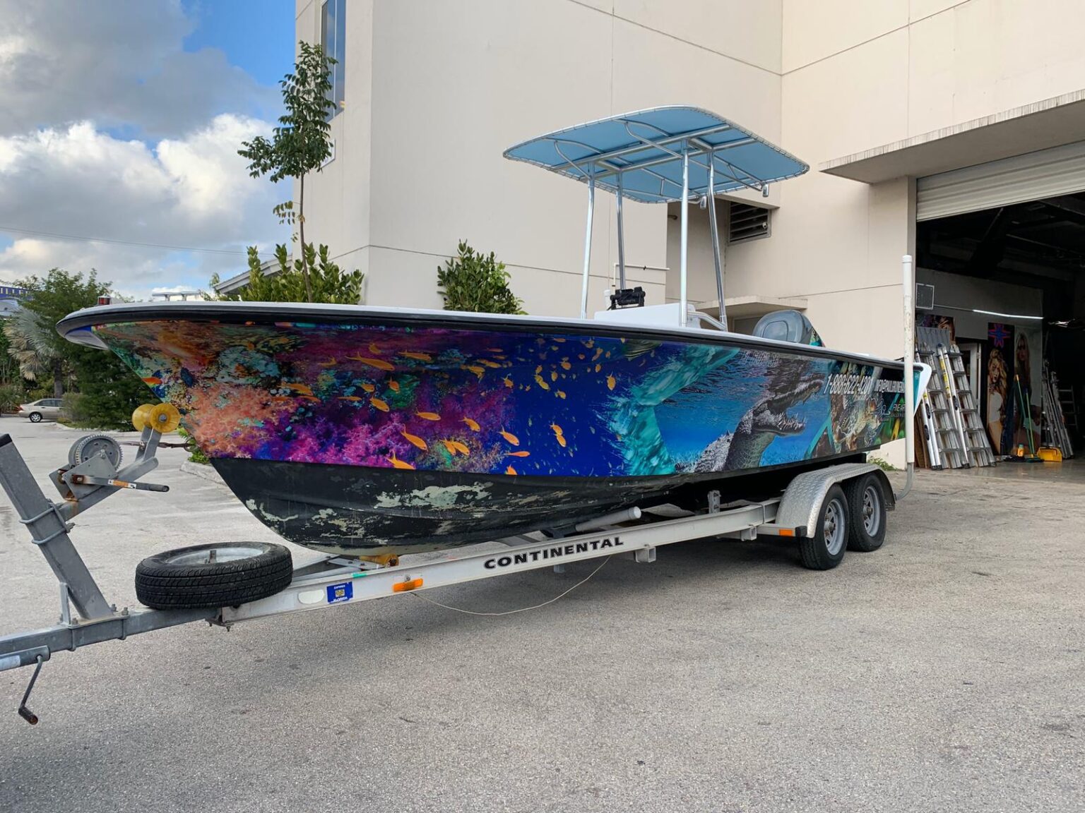 Center Console Boat Wraps Boat Wraps