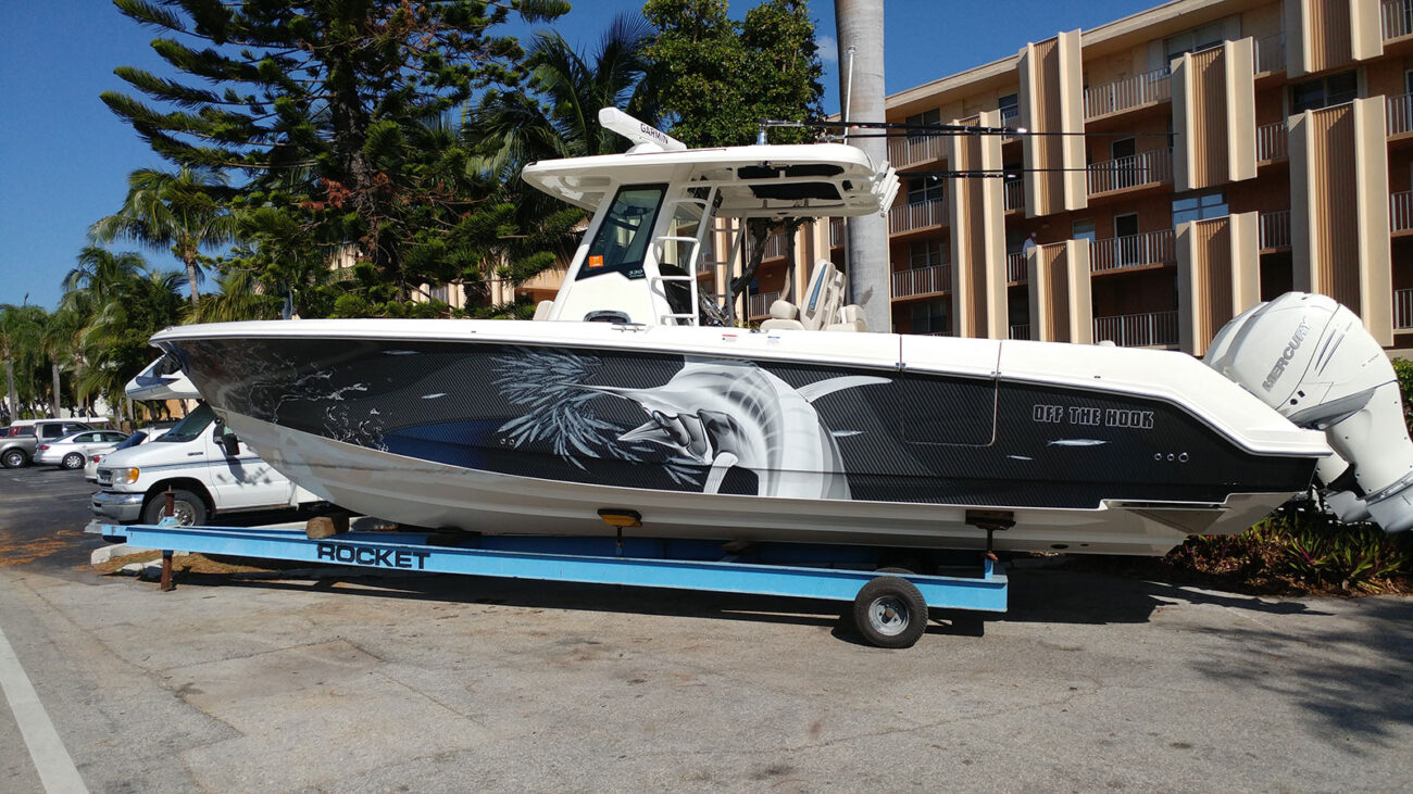 Center Console Boat Wraps Boat Wraps